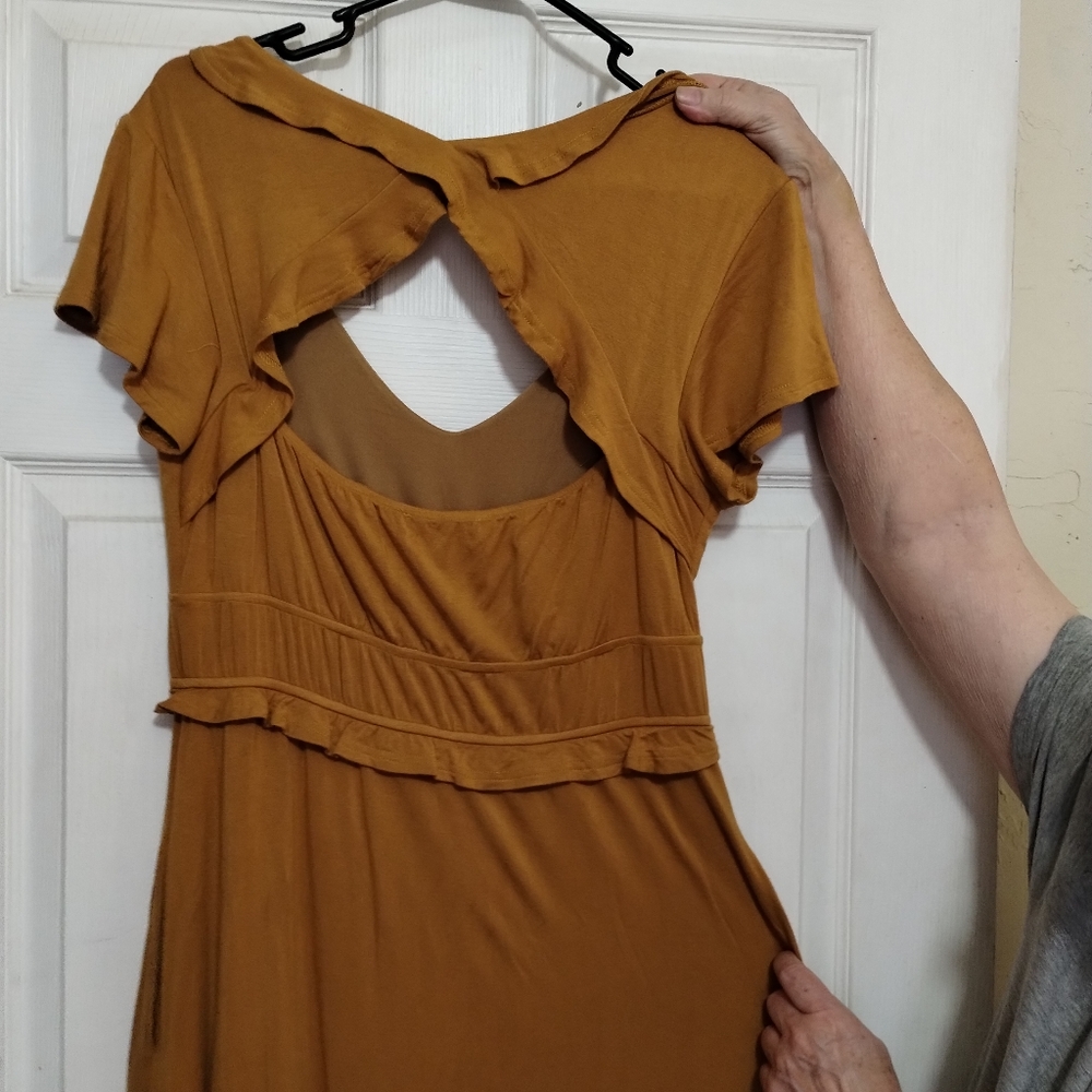 Mustard summer dress